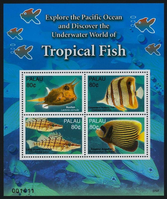 Palau 922-3 MNH Tropical Fish, Coral