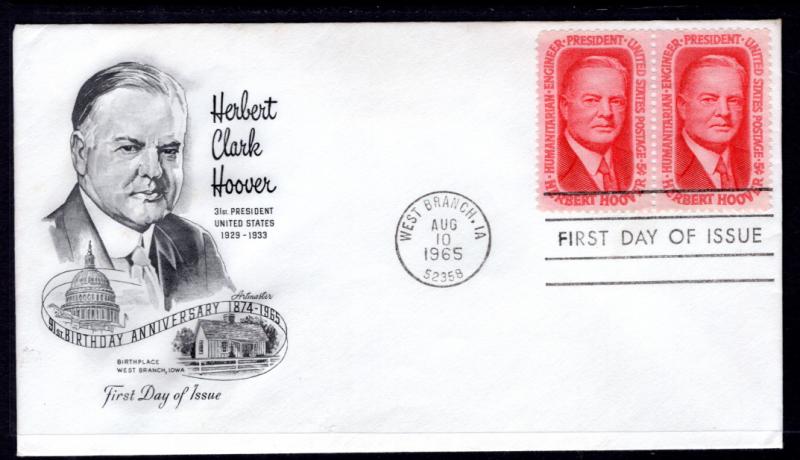 US 1269 Herbert Hoover Artmaster U/A FDC