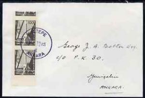 Turkey 1972 local cover franked 2 x 100k def (SG1866) ver...