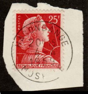 France  #756, Used, Postmark HAGONDANGE, MOSELLE, 4-4-1959