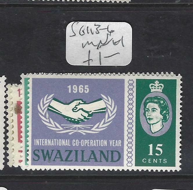 SWAZILAND  (P1901B)   QEII   ITU, ICY  SG 113-6    MNH