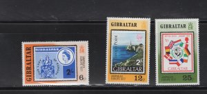 Gibraltar #356-58  (1977 Europa Amphilex Exhibition set) VFMNH CV $0.80