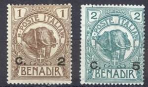 Somalia Sc# 10-11 MH (a) 1906-1907 Elephant