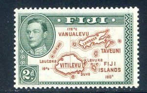 Fiji 2d Brown & Green SG254 Mounted Mint