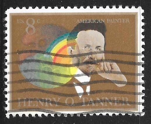 USA 1486: 8c Henry Ossawa Tanner, Palette and Rainbow, used, VF