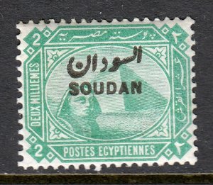 Sudan - Scott #2 - MH - Pencil/rev. - SCV $3.00