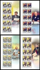 EUROPA - 2008 - Gibraltar FAMOUS LETTER WRITERS - 4 Sheetlets of 10 sets MNH