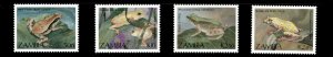 Zambia 1989 - Frogs and Toads of Africa - Set of 4v - Scott 462-65 - MNH