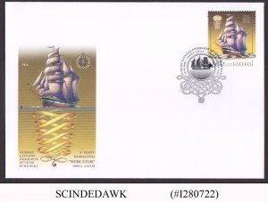 LATVIA - 2021 HISTORY OF NAVIGATION / TALL SHIP - FDC