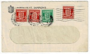 Guernsey 1942 St. Peter Port cancels on adversity envelope