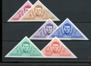 JORDAN  JOHN F.  KENNEDY  IMPERF SET  MINT NH 