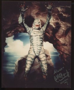 Ben Chapman Sign The Creature from the Black Lagoon Photo RR Auction Cert L1524g