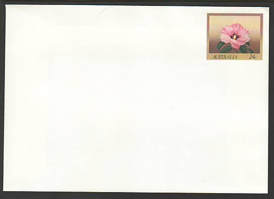 Australia Flowers Unused Postal Envelope 