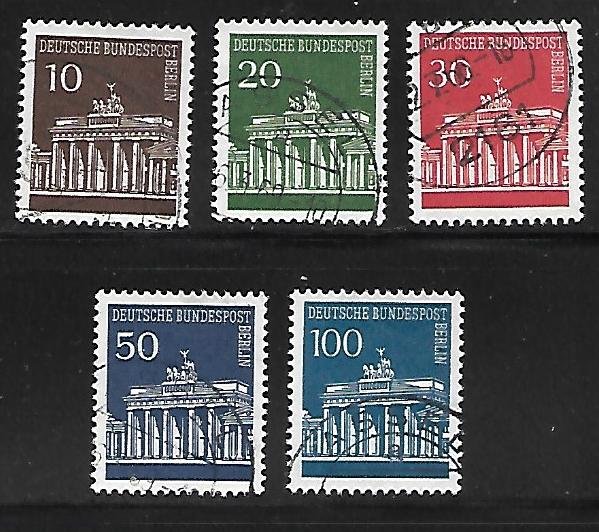 Germany- Berlin - Scott #9N251-255 - F- VF - Used - Complete Set