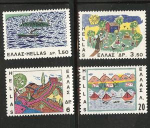 GREECE Scott 905-908 MH* 1967  stamp set