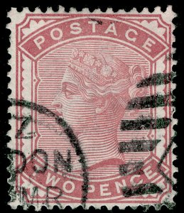 SG168, 2d pale rose, FINE USED, CDS. Cat £100.