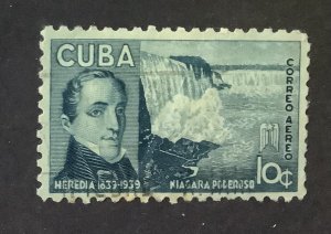 Cuba  1940 Scott C35 used - 10c, Heradia & Niagara Falls