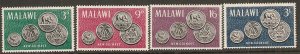 Malawi 1965 Scott 22-25 1st Coinage of Malawi MNH