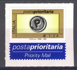 2003 Priority Mail Republic euro 1.24 greenish gold black gray n . 2767 MNH **