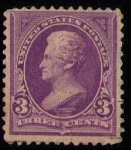 US Sc 253 Used Purple Violet 3c Very Fine