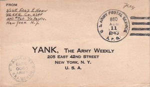 United States A.P.O.'s Soldier's Free Mail 1943 U.S. Army Postal Service, A.P...