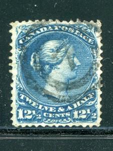 Canada #28  Used  VF num #7 cancel-   Lakeshore Philatelics