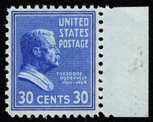 US 830 MNH VF 30 Cent Theodore Roosevelt