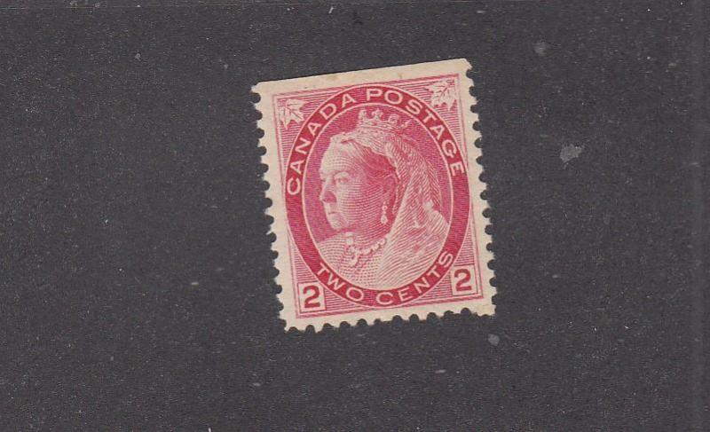 CANADA # 77bs VF-MH FROM BOOKLET Q/VICTORIA 2cts NUMERAL ISSUE CAT VALUE $100