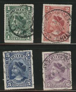 Chile Scott 46-49 Used type 2's