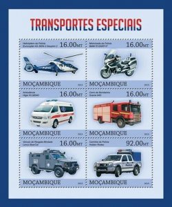 2013 MOZAMBIQUE  MNH. SPECIAL TRANSPORT |  Scott Code: 2853