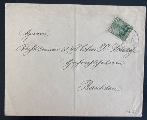 1901 German Post Office In Morocco Commercial Cover To Bautzen