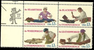 US - #1720a - Zip Block - MNH - SCV-1.05