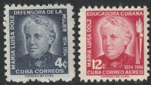 Cuba 1954 Sc 534,C108 set MNH**