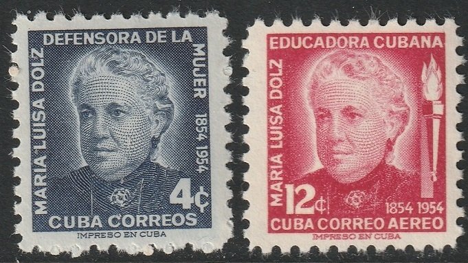 Cuba 1954 Sc 534,C108 set MNH**