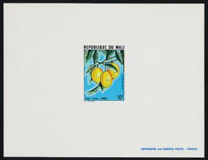 Mali 340-4 Deluxe Sheets MNH Fruit, Lemons, Pineapple