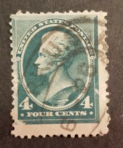 US Scott 211 1883 4 Cent Andrew Jackson Used Stamp z1159