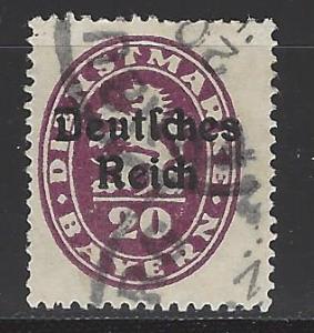 German States Bavaria Scott # O55, used