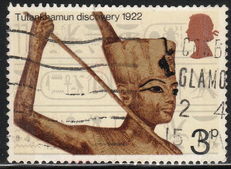 G.B. 668, 3p TUTANKHAMEN. Used. F-VF. (34)