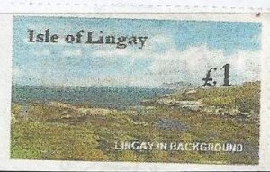 ISLE OF LINGAY - View of Island - Imperf Single Stamp - M N H - Private Issue