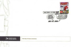 USPS First Day Ceremony Program #4084p The Flash Cover DC Comics 2006