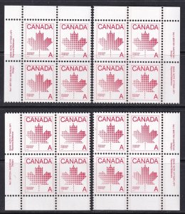 Canada 1981 Sc 907 plate block set MNH** plate 1