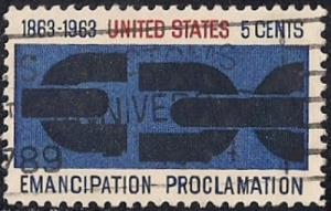 1233 5 cent Emancipation Proclamation VF used