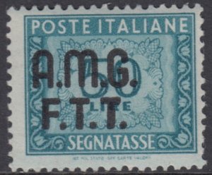 Italy Trieste A (AMG-FTT)  Tax Sass n.15 Variety overprint shifted to left MNH**