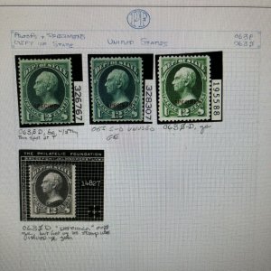 O63Sa State Dept Official 'SEPCIMEN' ERROR Specimen Unused Stamp HX1