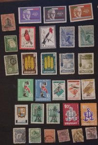 URUGUAY Stamp Lot Used Uused MINT MH T1962