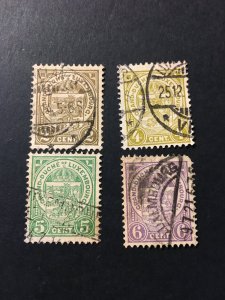 Luxembourg stamp sc 75,77-78,80 uhr