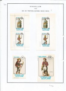 EYNHALLOW -1982 - Traditional Costumes - Sheets -Mint Light Hinged-Private Issue