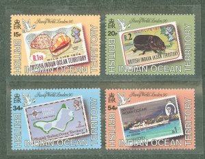 British Indian Ocean Territory #90-93 Mint (NH) Multiple (Stamps On Stamps)