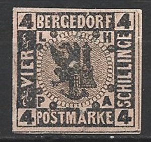 COLLECTION LOT 15981 BERGEDORF #5 UNG 1861 CV+$25