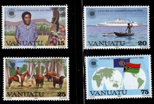 VANUATU Scott 349-352 MNH** Commonwealth day set